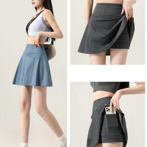 Clea — Rok Tenis Motif Denim — foto 1