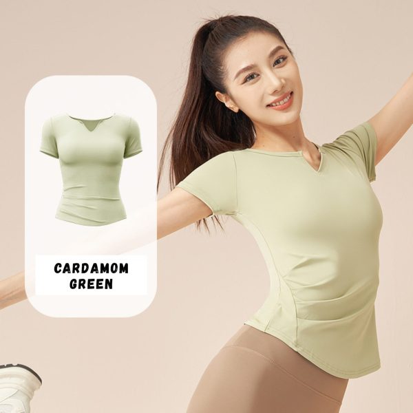 Lizy — Kaos V-Neck Pleats — foto 8