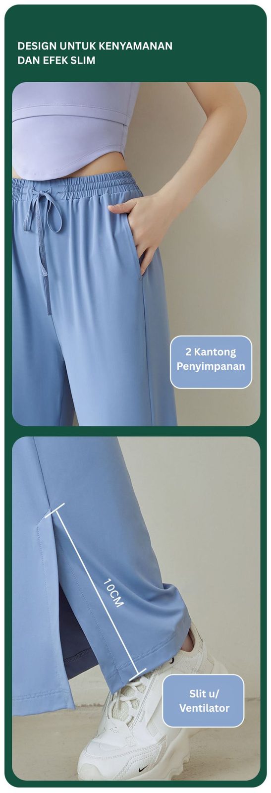 Mary — Celana Wide-Leg UPF50+ — foto 6